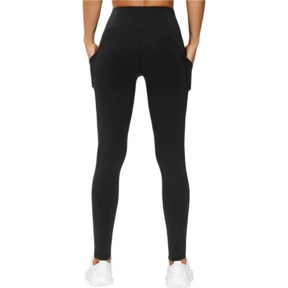 Women's High Waist Yoga Pants – Tummy Control with Pockets for Workout - Picture 3 of 8